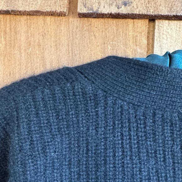 Quince Black V-Neck Cardigan - Picture 6 of 8